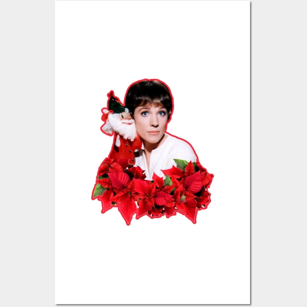 Julie Andrews Christmas Wall Art by baranskini